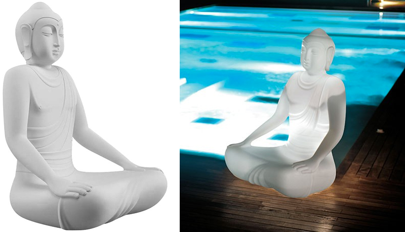 Illustration for article titled Sitting on This Glowing Buddha Chair Is Probably the Most Relaxing Thing